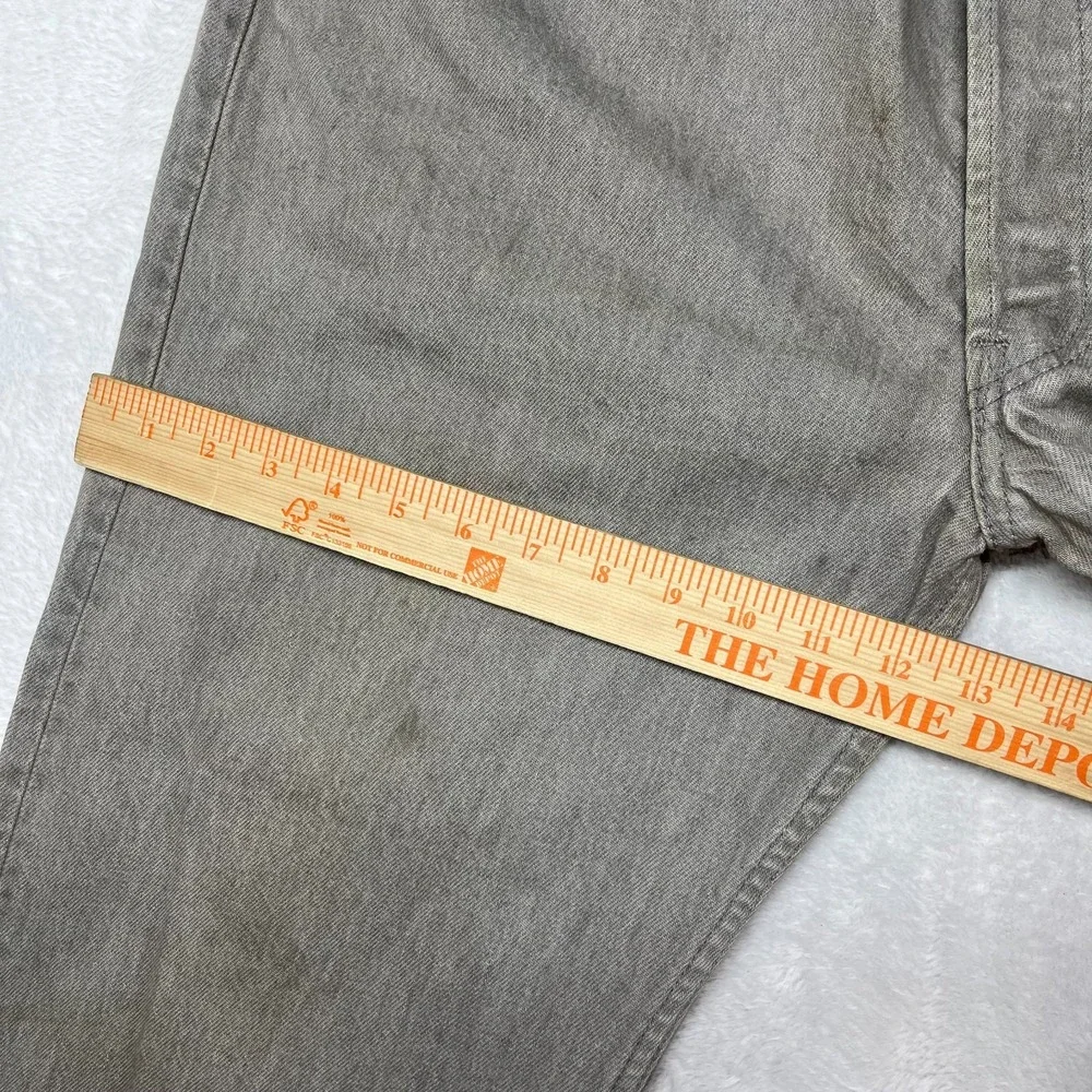 Vintage Levi's Button Fly Jeans Men's Gray Denim Classic Pockets‎ Y2K - 36X30.5